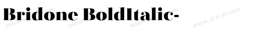 Bridone BoldItalic字体转换